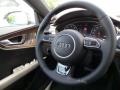 2014 Audi A7 Black Interior Steering Wheel Photo