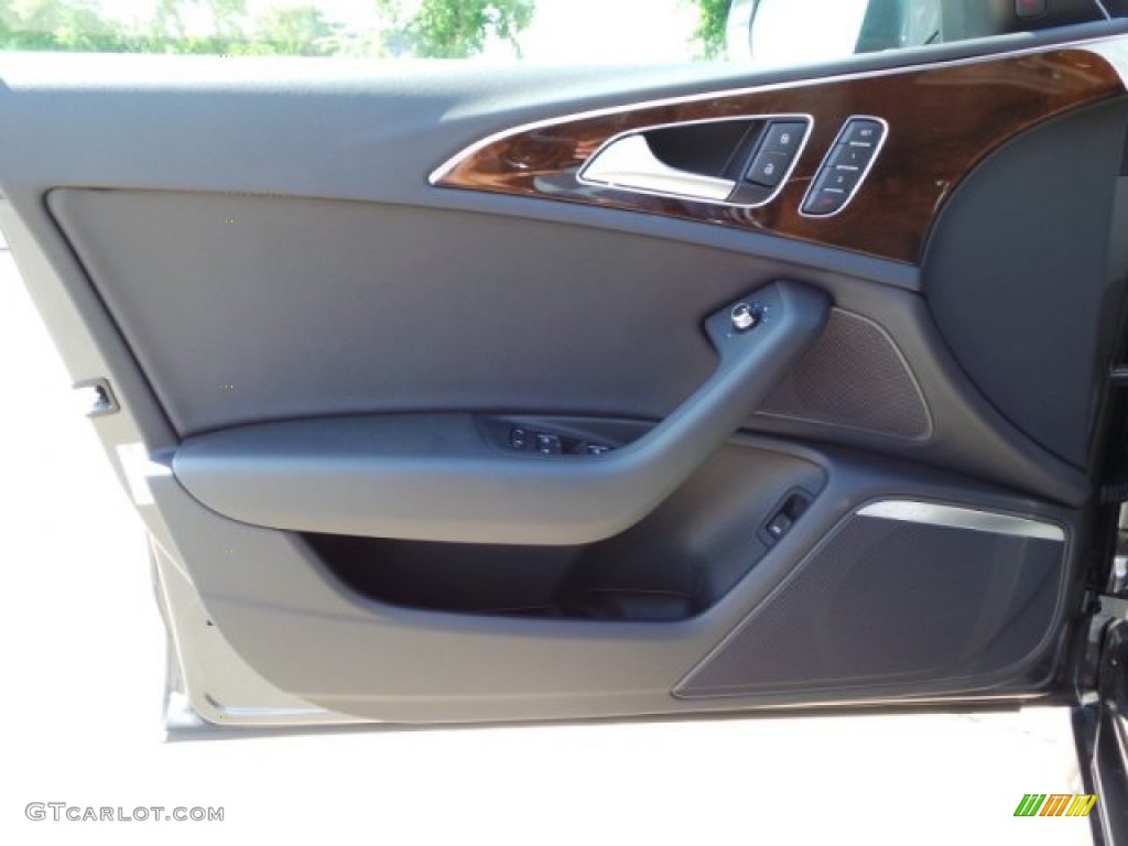 2014 Audi A6 3.0 TDI quattro Sedan Black Door Panel Photo #94052456
