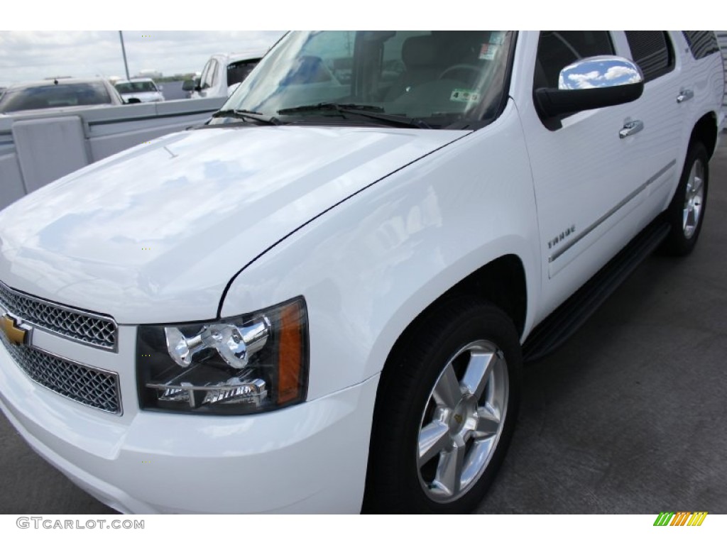 2012 Tahoe LTZ - Summit White / Light Cashmere/Dark Cashmere photo #3