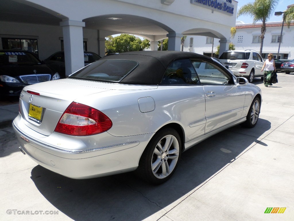 2009 CLK 350 Cabriolet - Iridium Silver Metallic / Black photo #2