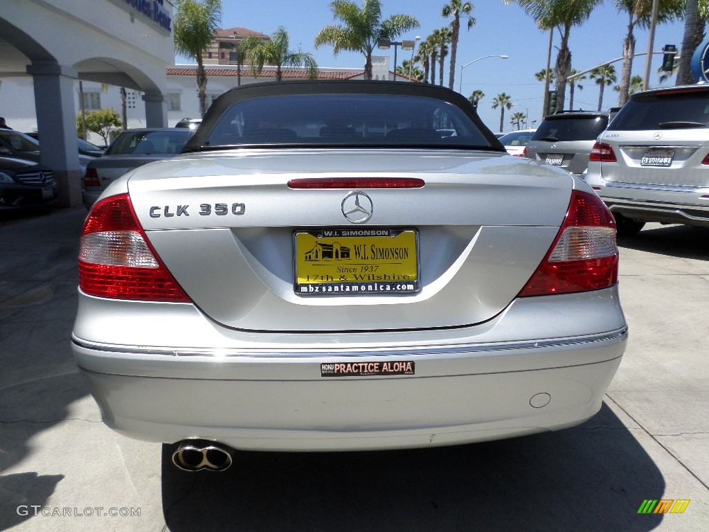 2009 CLK 350 Cabriolet - Iridium Silver Metallic / Black photo #3