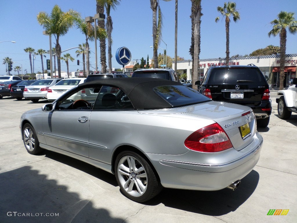 2009 CLK 350 Cabriolet - Iridium Silver Metallic / Black photo #4