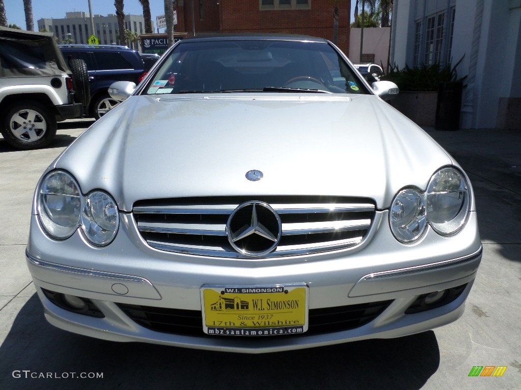 2009 CLK 350 Cabriolet - Iridium Silver Metallic / Black photo #6