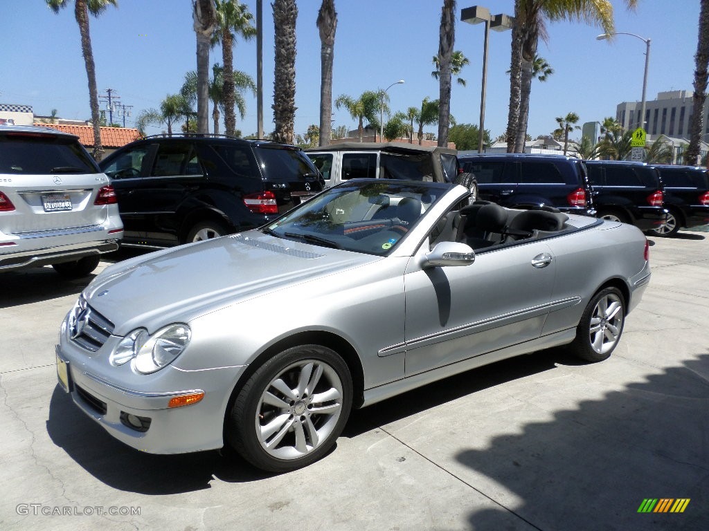 2009 CLK 350 Cabriolet - Iridium Silver Metallic / Black photo #21