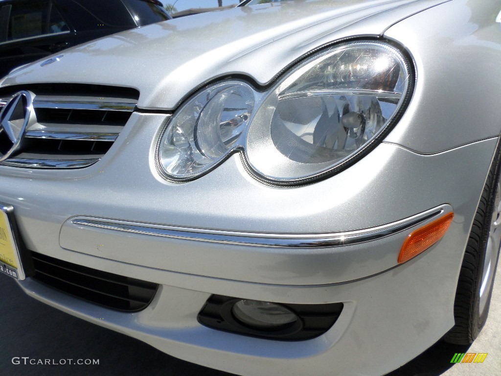 2009 CLK 350 Cabriolet - Iridium Silver Metallic / Black photo #22