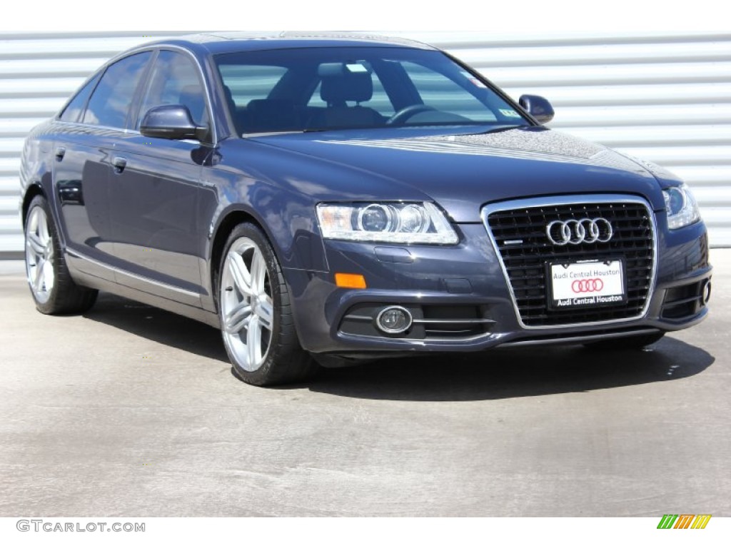2011 A6 3.0T quattro Sedan - Aventurine Blue Pearl Effect / Cardamom Beige photo #1