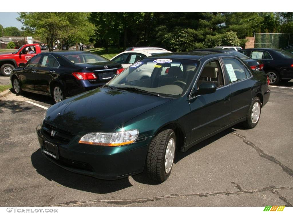 2000 Accord LX Sedan - Dark Emerald Pearl / Ivory photo #1