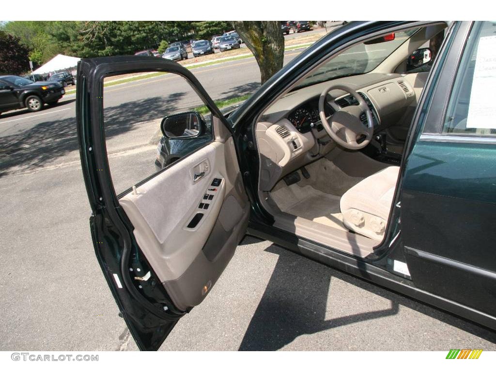 2000 Accord LX Sedan - Dark Emerald Pearl / Ivory photo #10