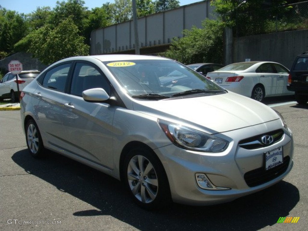2012 Accent GLS 4 Door - Ironman Silver / Gray photo #3