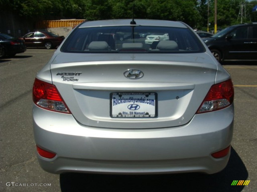 2012 Accent GLS 4 Door - Ironman Silver / Gray photo #5
