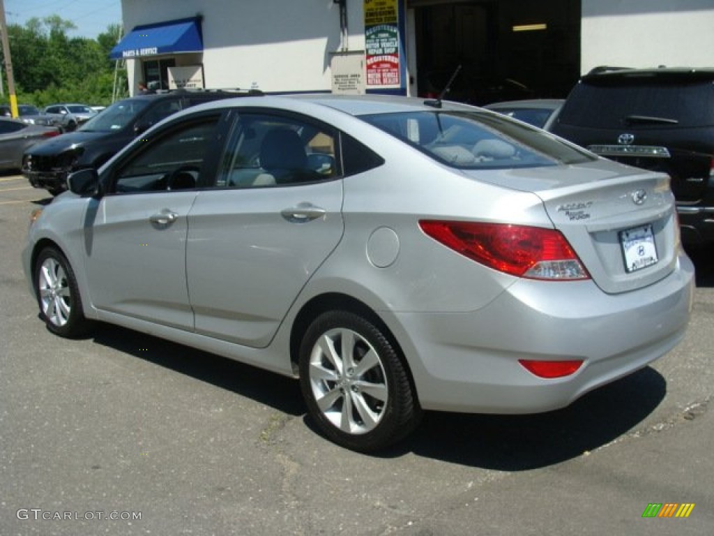 2012 Accent GLS 4 Door - Ironman Silver / Gray photo #6