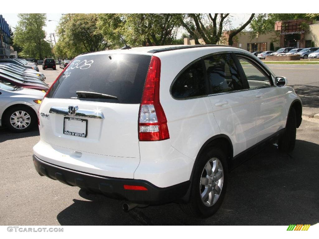 2007 CR-V EX-L 4WD - Taffeta White / Gray photo #5