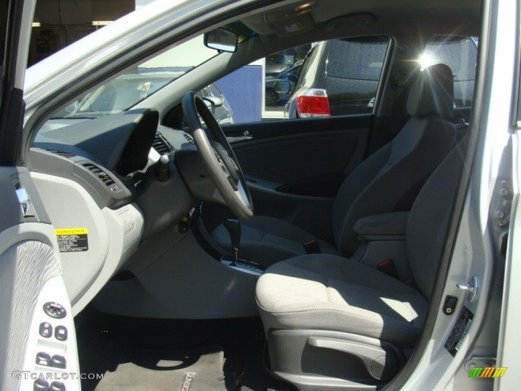 2012 Accent GLS 4 Door - Ironman Silver / Gray photo #10