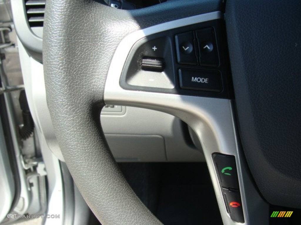 2012 Accent GLS 4 Door - Ironman Silver / Gray photo #14