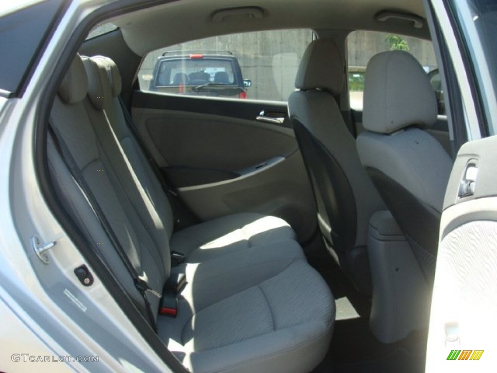 2012 Accent GLS 4 Door - Ironman Silver / Gray photo #23