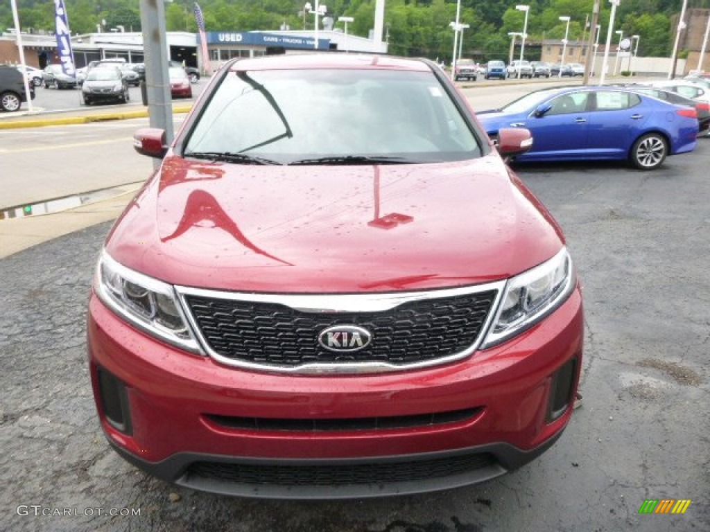 2015 Sorento LX - Remington Red / Beige photo #3