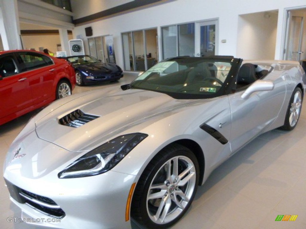 2014 Corvette Stingray Convertible Z51 - Blade Silver Metallic / Jet Black photo #1