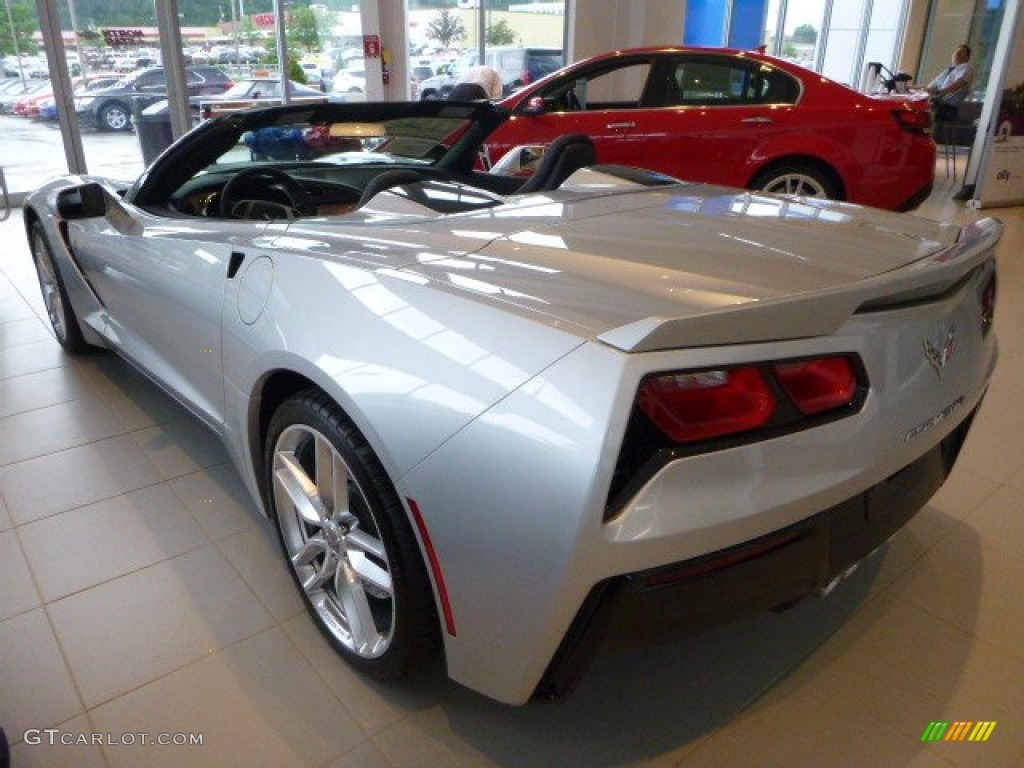 2014 Corvette Stingray Convertible Z51 - Blade Silver Metallic / Jet Black photo #2