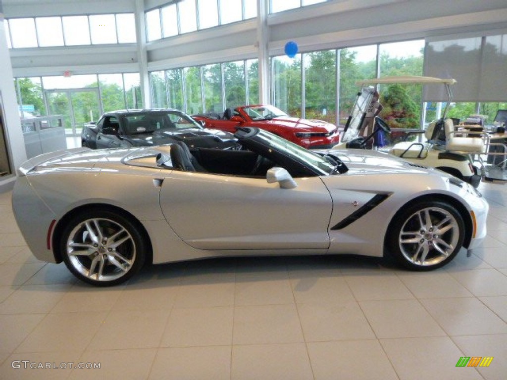 2014 Corvette Stingray Convertible Z51 - Blade Silver Metallic / Jet Black photo #5