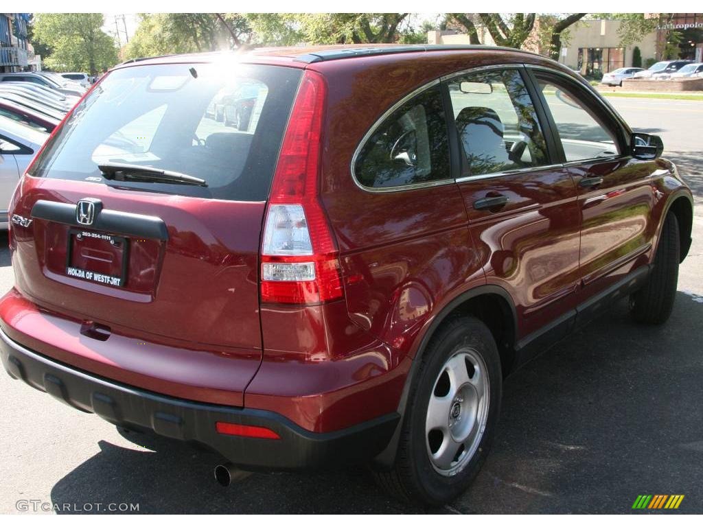 2007 CR-V LX 4WD - Tango Red Pearl / Gray photo #5