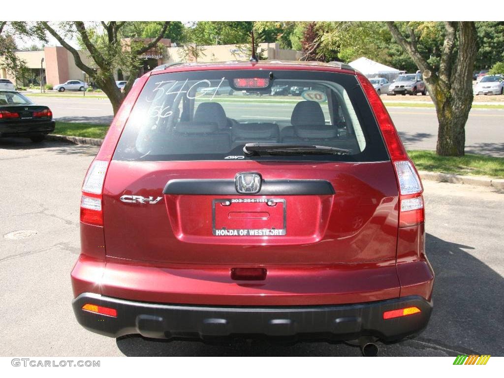 2007 CR-V LX 4WD - Tango Red Pearl / Gray photo #6