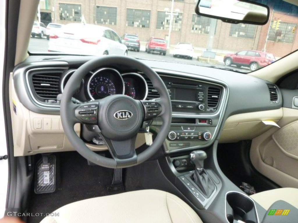 2015 Kia Optima LX Beige Dashboard Photo #94063233