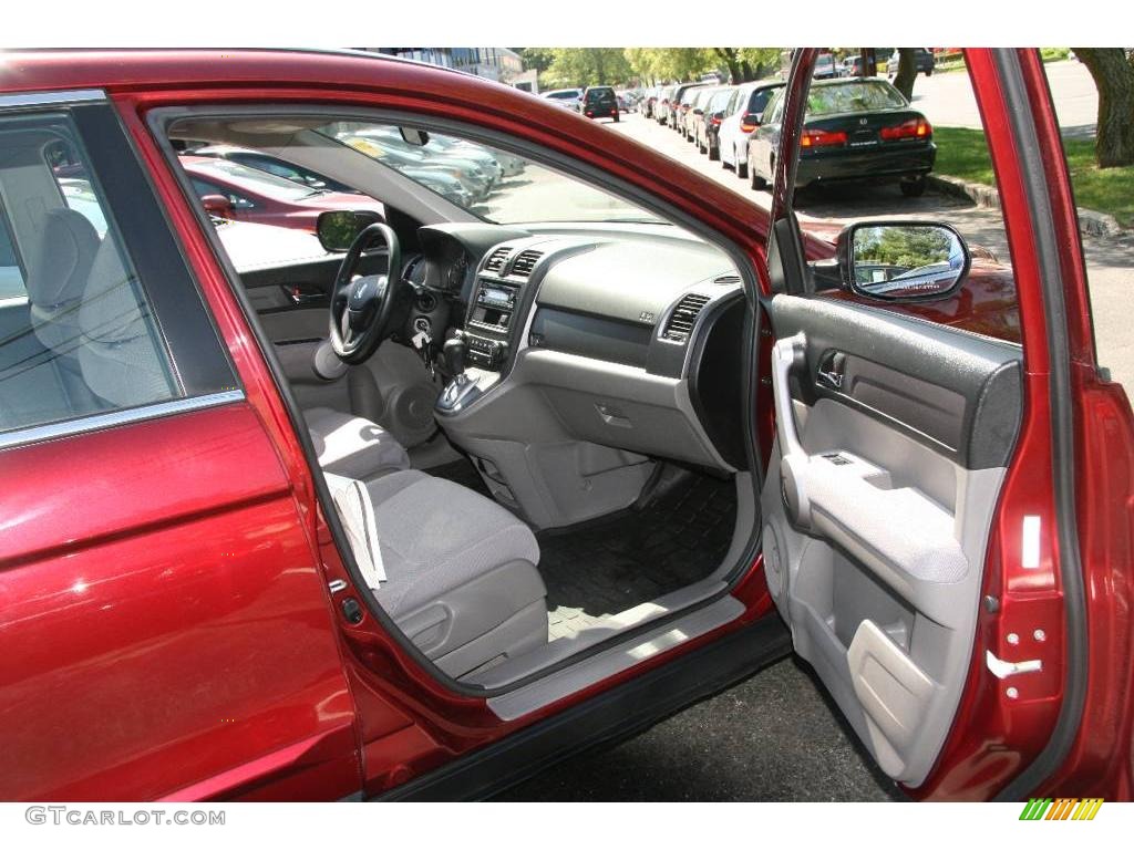 2007 CR-V LX 4WD - Tango Red Pearl / Gray photo #12