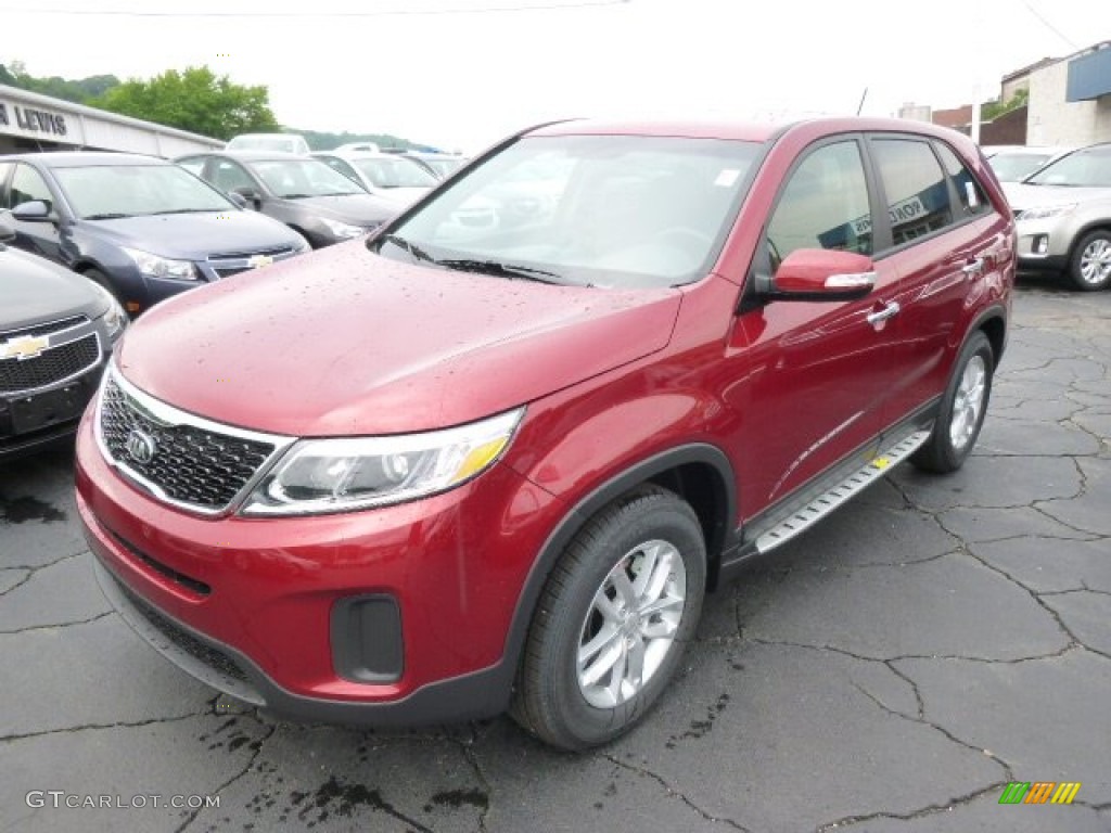 2015 Sorento LX - Remington Red / Black photo #4