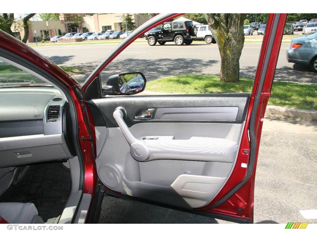 2007 CR-V LX 4WD - Tango Red Pearl / Gray photo #15