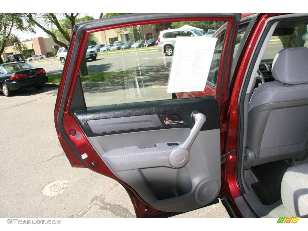 2007 CR-V LX 4WD - Tango Red Pearl / Gray photo #17