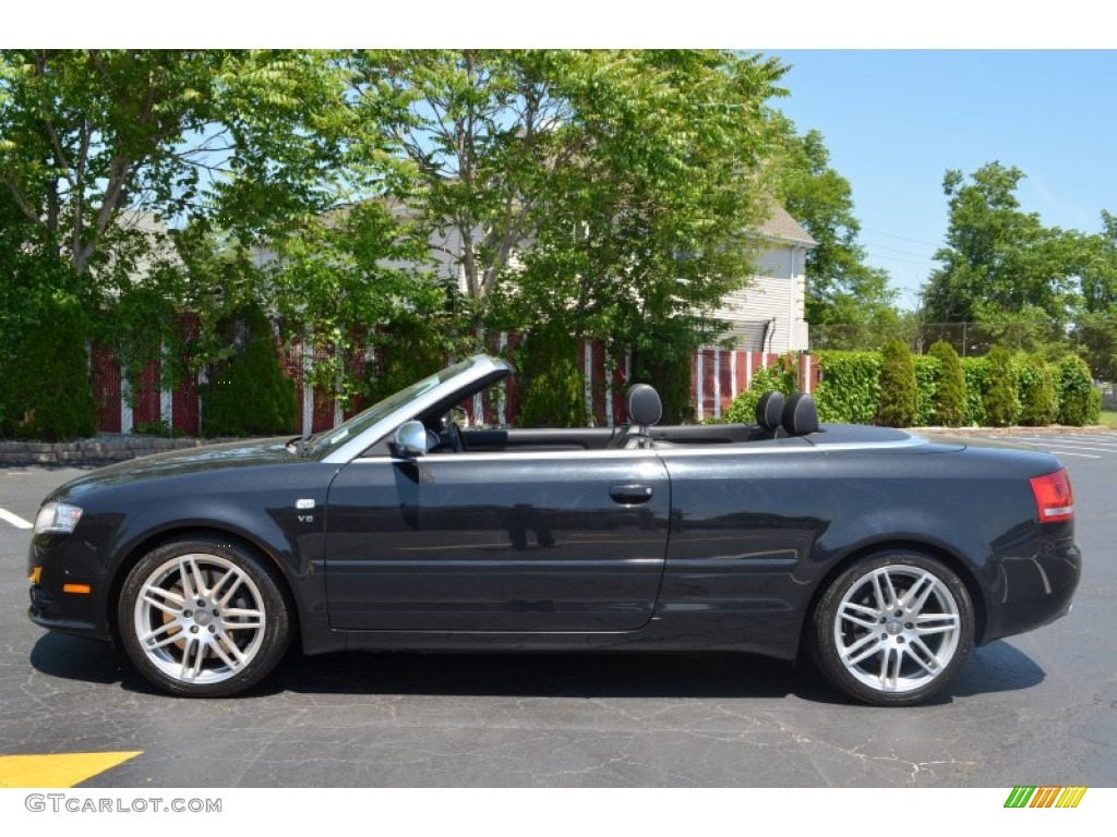 Brilliant Black 2008 Audi S4 4.2 quattro Cabriolet Exterior Photo #94063836