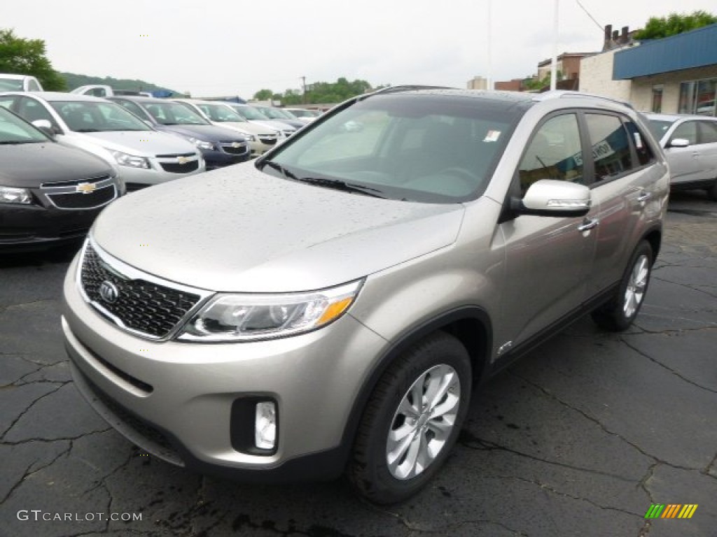 Satin Metal 2015 Kia Sorento EX AWD Exterior Photo #94063974