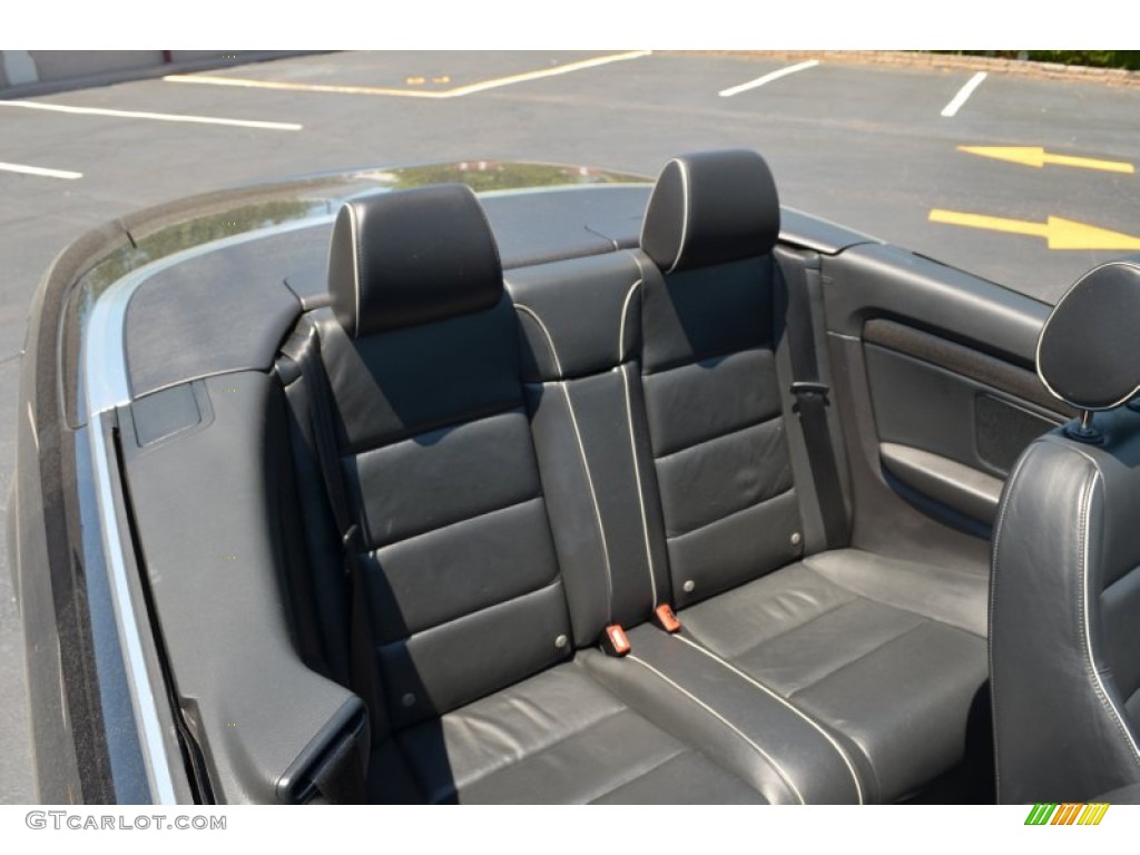 2008 Audi S4 4.2 quattro Cabriolet Rear Seat Photos