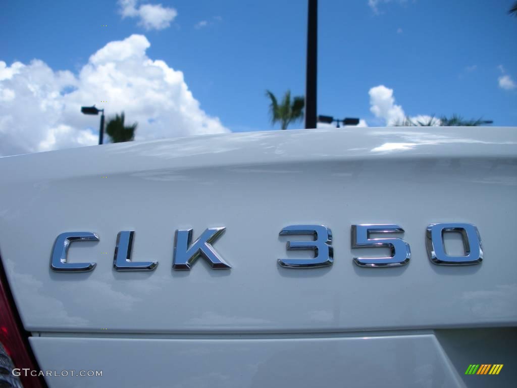 2008 CLK 350 Cabriolet - Arctic White / Stone/Black photo #14