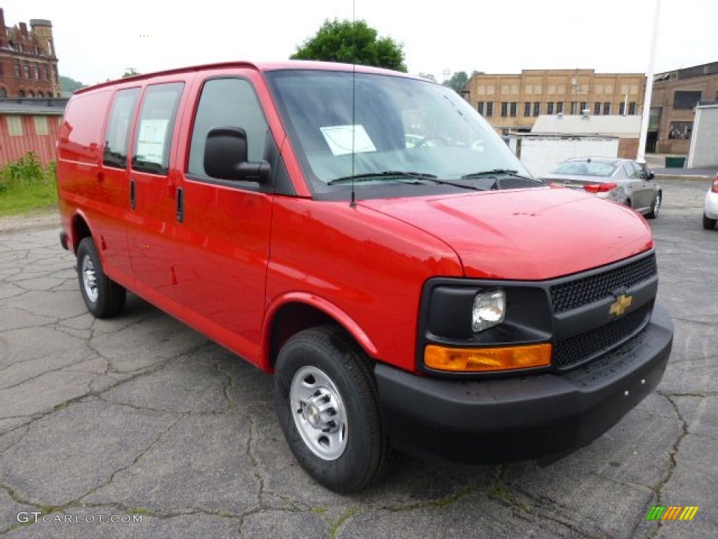 2014 Express 2500 Cargo WT - Victory Red / Medium Pewter photo #2