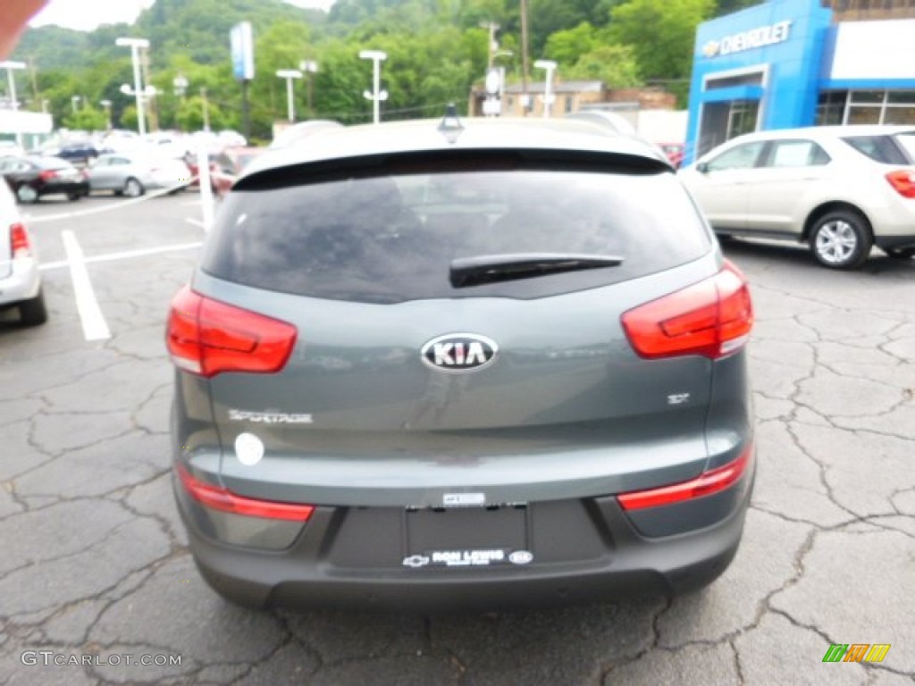 2014 Sportage EX AWD - Sage Green / Black photo #7