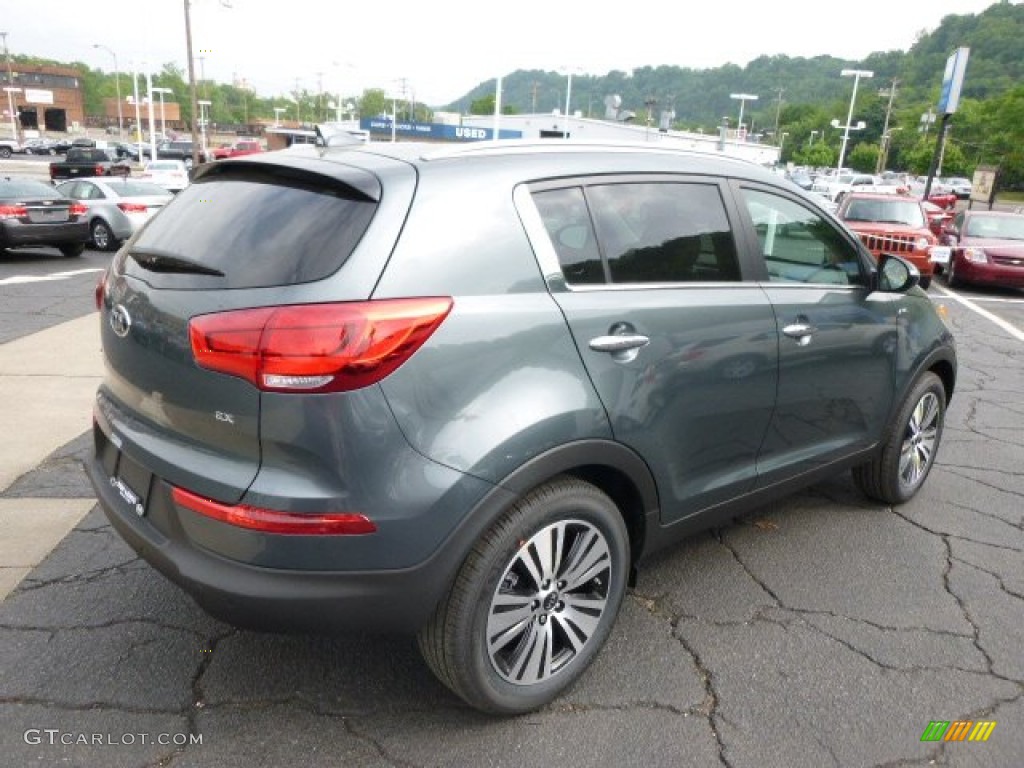 2014 Sportage EX AWD - Sage Green / Black photo #8