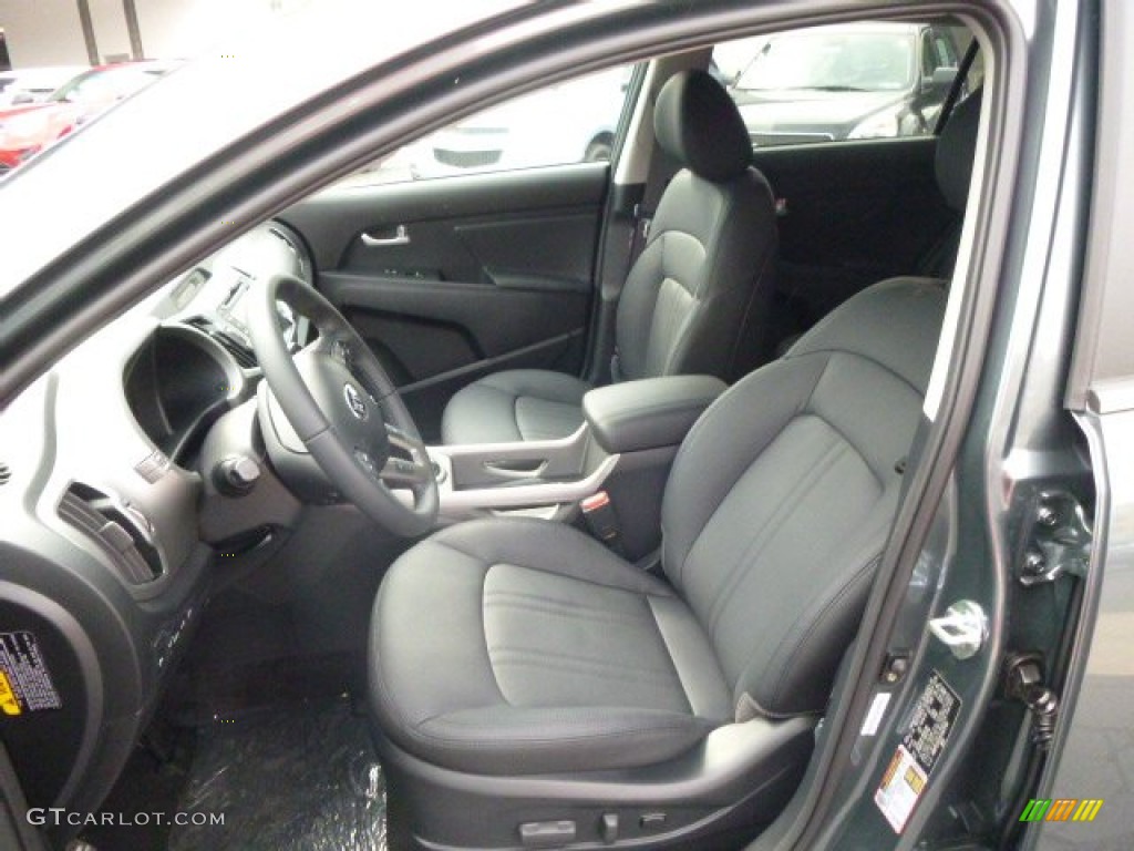 2014 Sportage EX AWD - Sage Green / Black photo #10