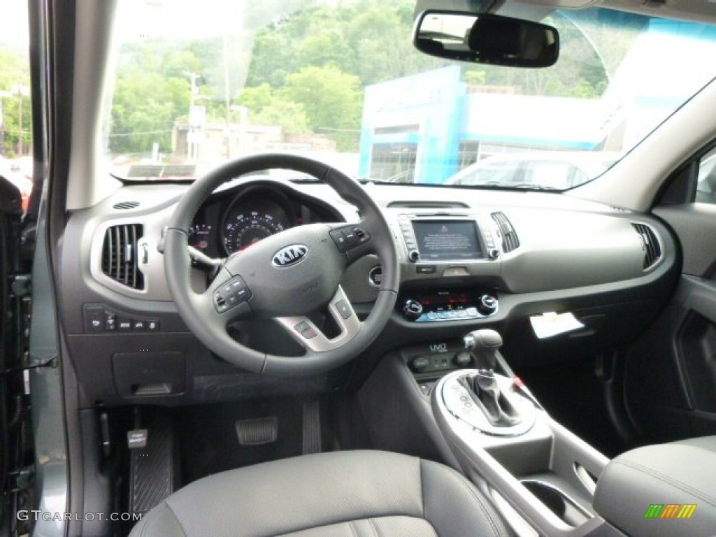 2014 Sportage EX AWD - Sage Green / Black photo #12