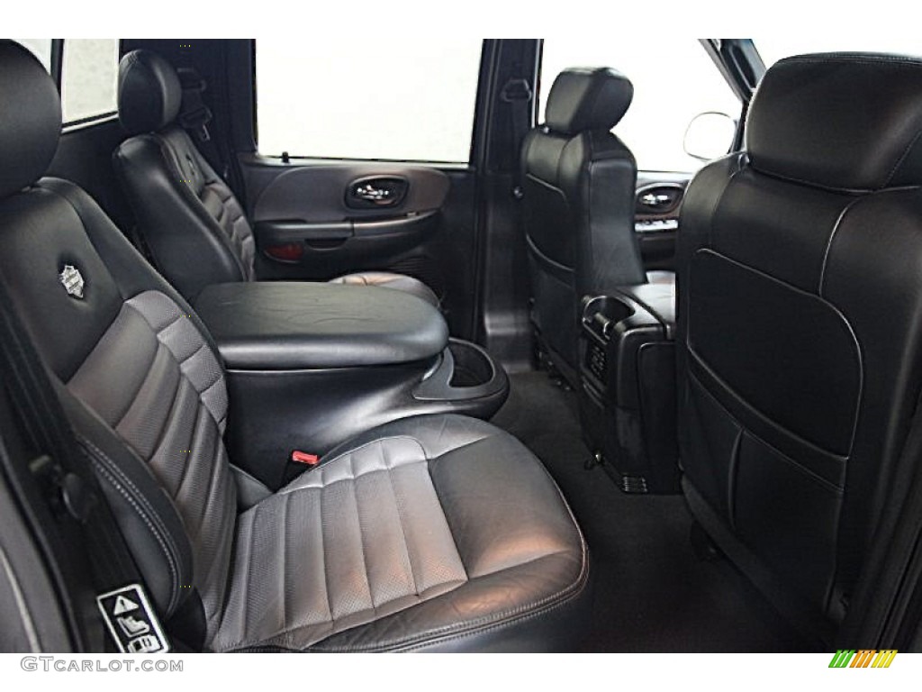 Black Grey Interior 2002 Ford F150 Harley Davidson Supercrew