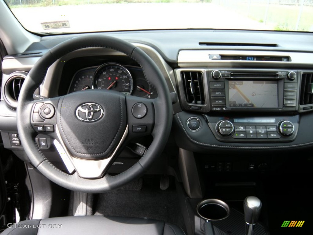 2014 Toyota RAV4 Limited Black Dashboard Photo #94069134