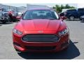 2014 Ruby Red Ford Fusion Hybrid S  photo #4