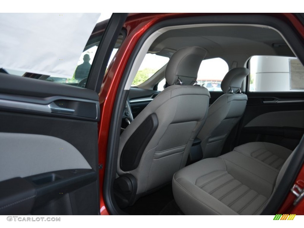 2014 Fusion Hybrid S - Ruby Red / Earth Gray photo #8