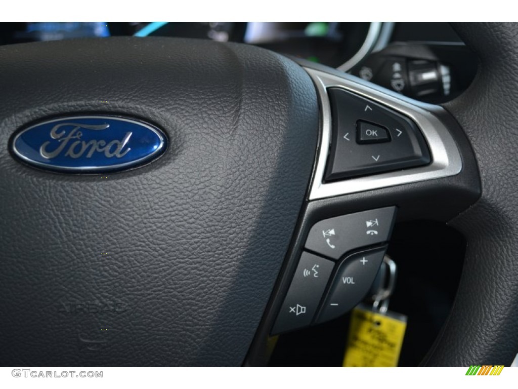 2014 Fusion Hybrid S - Ruby Red / Earth Gray photo #16