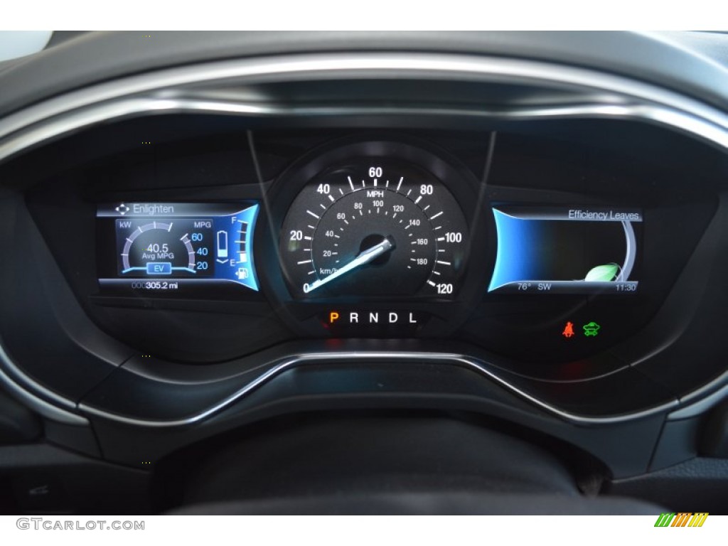 2014 Fusion Hybrid S - Ruby Red / Earth Gray photo #17