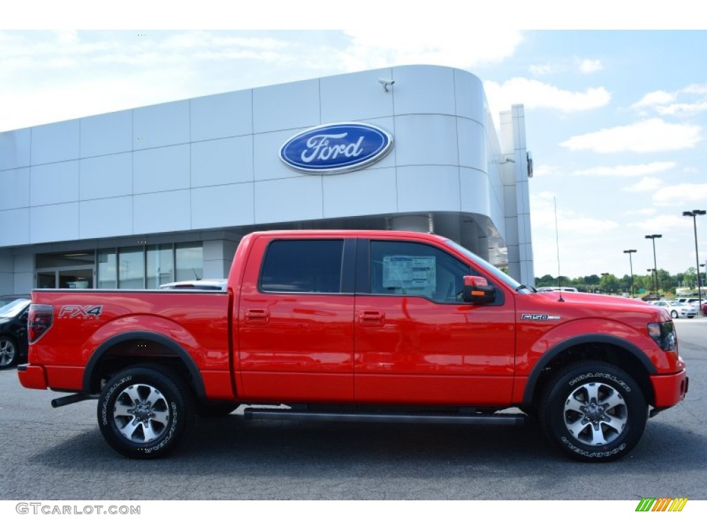 Race Red 2014 Ford F150 FX4 SuperCrew 4x4 Exterior Photo #94069587