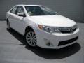 2014 Super White Toyota Camry XLE V6  photo #2