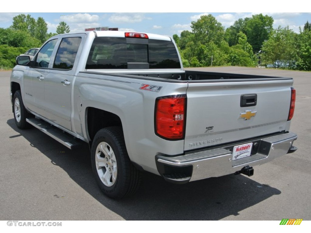 2014 Silverado 1500 LTZ Crew Cab 4x4 - Silver Ice Metallic / Jet Black/Dark Ash photo #4