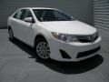 2014 Super White Toyota Camry LE  photo #1