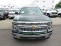 2014 Rainforest Green Metallic Chevrolet Silverado 1500 LT Crew Cab 4x4  photo #3